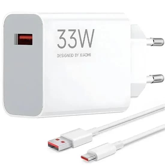 Carregador p/Cel Xiaomi 33W USB-A MDY-16 Bra + Cabo