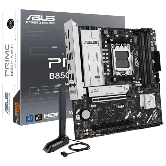 Placa-Mãe Asus Prime B850M-A Wifi AM5 DDR5 Matx