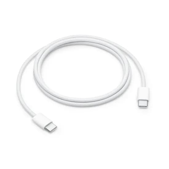 Cabo USB-C / USB-C Apple MW493ZM/ A Tecido / 1 Metro / 60W (A2795 ) - Branco