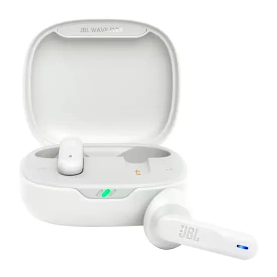 Fone de Ouvido Sem Fio JBL Wave Flex com Bluetooth - Branco
