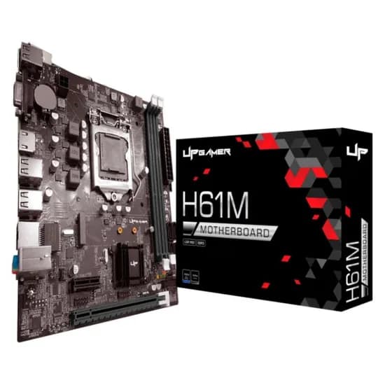 Placa Mãe Up Gamer H61MDR3 DDR3 Socket LGA 1155 Chipset Intel H61 Micro ATX