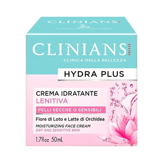 Clinians Crema Hidratante Hydra Plus Lenitiva Fiore Di Loto 50ML