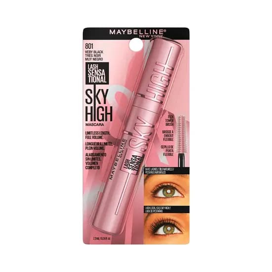 Mascara de Pestañas Maybelline Lash Sensational SKY High 801 Black