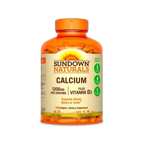 Calcium 1200MG + Plus Vitamina D3 - 170 Cápsulas Sundown