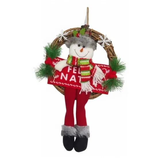 Guirlanda de Enfeites de Natal L8-260 Boneco de Neve 24 CM