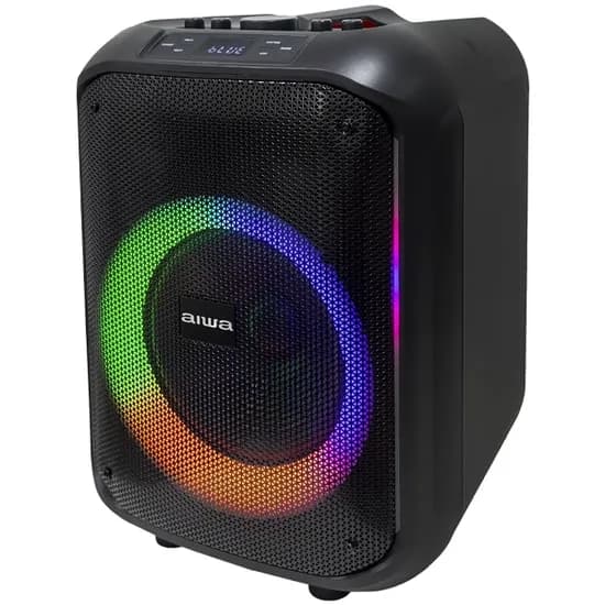 Caixa de Som Aiwa AWF210 10" 1.000 Watts P.M.P.O com Bluetooth/USB/FM - Preta