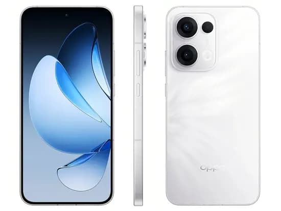 Celular Oppo RENO13 5G CPH2689 Branco (Aplumado) 512GB 12GB Apac