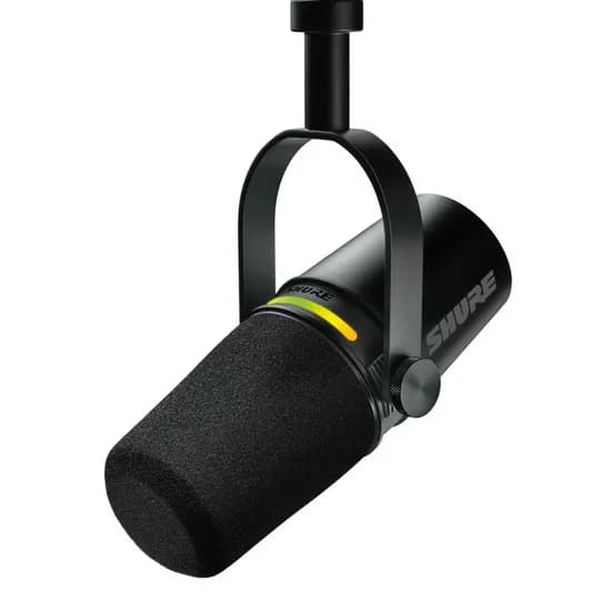 Microfone Dinâmico com Fio Shure MV7+-K Podcast