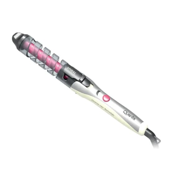 Modelador de Cachos Quanta QTMC200 25W, 180ºC, 360º, AC110~240 50/60HZ - Rosa/Cinza
