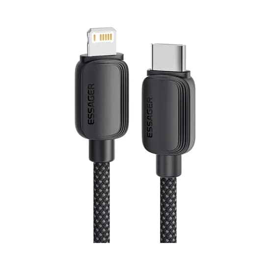 Cable Essager ES-X46 USB-C A Lightning 2M Negro