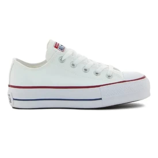 Calzado Converse Plataforma Alta Lift Ox Blanco Tela 166587C