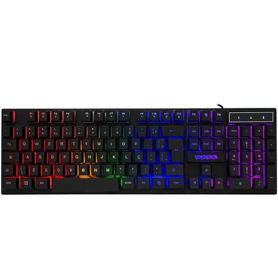 Teclado Sate AK-891 Portugues Multimedia USB RGB