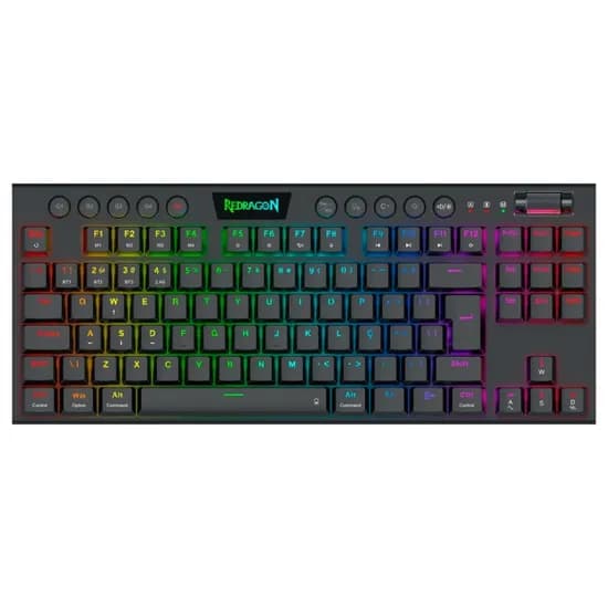 Teclado Redragon K621-RGB-Pro Horus TKL Wireless Usa-Red