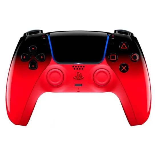 Controle Sony Dualsense Hyperpop Techno Red Wireless para PS5 - Vermelho e Preto