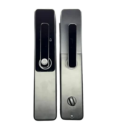 Fechadura Digital S802PRO Wifi Tuya/Senha/Cartão/Chave Preto