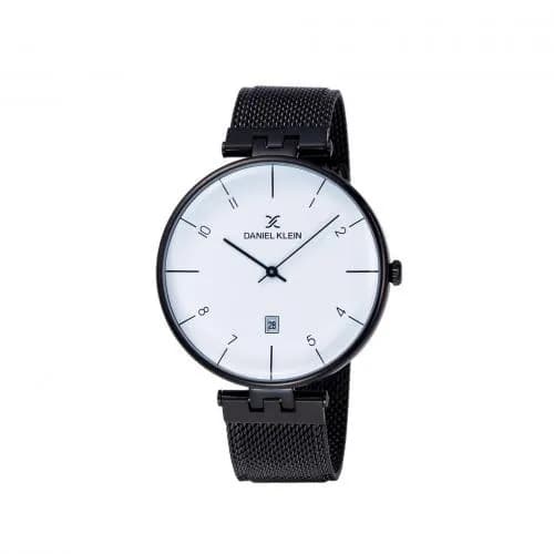 Relógio Analógico Daniel Klein Fiord DK11890-6 Masculino, Metal - Preto e Branco