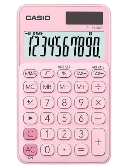 Calculadora Casio Compacta SL-310UC - Rosa