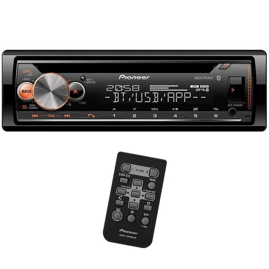 Reprodutor de CD Automotivo Pioneer DEH-X5000BT com Bluetooth/USB/Auxiliar - Preto