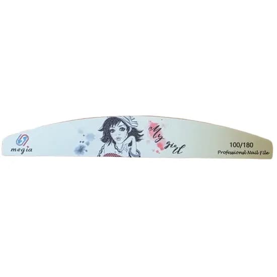 Lixa de Unha MY Girl MZ-164 - Rosa/Branco