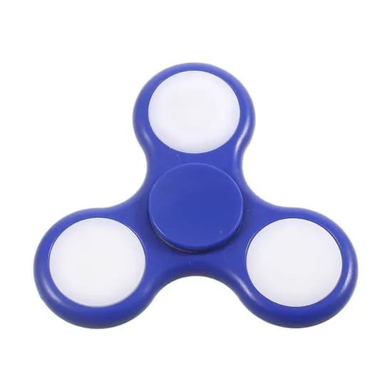 Spinner Fidget Anti Stress LED Transparente