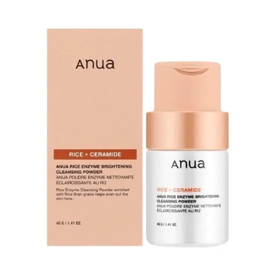 Limpador Facial Anua Rice Enzyme Brightening Cleansing Powder 40G