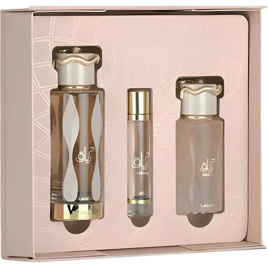 Kit Perfume Lattafa Teriaq Intense Edp - Feminino 3 Peças
