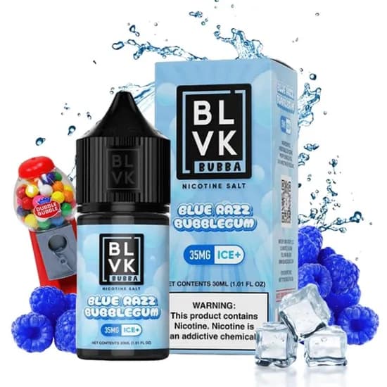 BLVK 30ML Salt Bubba Blue Razz Bubblegum 35MG