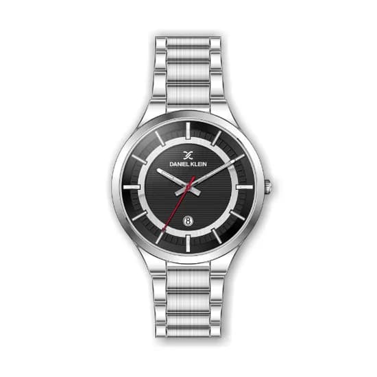 Relógio Analógico Masculino Daniel Klein Premium DK.1.12447-2 - Prata e Preto