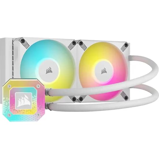 Cooler Líquido Corsair Icue H100I Elite Capellix XT RGB 240 MM para Cpu - Branco (CW-9060072-WW)