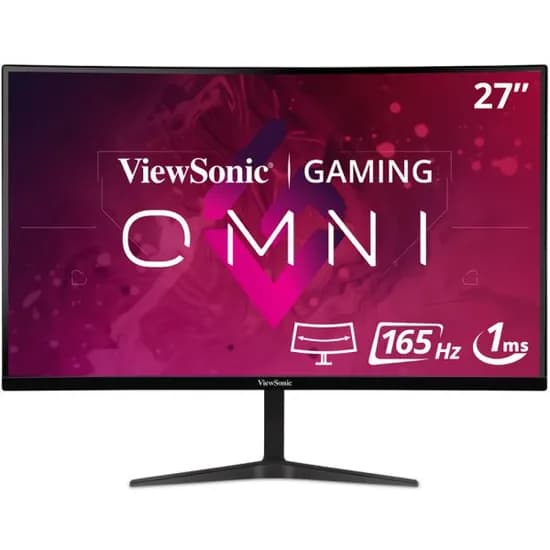 Viewsonic Monitor Gamer 27" VX2718-2KPC-MHD Curved 165HZ Black