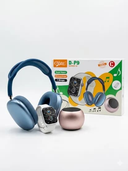 Okpu Kit D-P9 Red Series 10 Smartwatch + Parlante + Auricular