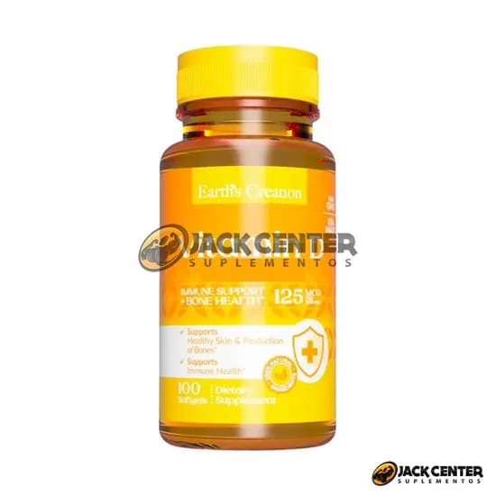 Vitamina D3 10.000 Iu Earth's Creation 100 Softgels