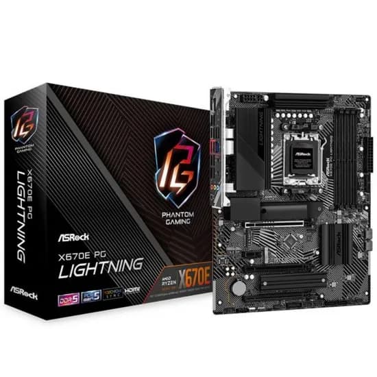 Placa Mãe AMD AM5 Asrock X670E PG Lightning DDR5 ATX