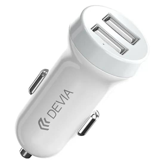 Carregador Veicular Devia 30W USB-C e Qualcomm 3.0 - Cinza