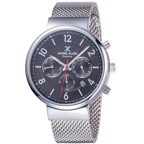 Relógio Analógico Daniel Klein Exclusive DK11871-6 Masculino, Metal - Prata e Cinza