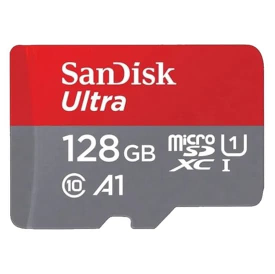 Cartão de Memória Micro SD Sandisk Ultra 128GB / C10 / 120MBS - (SDSQUA4-128G-GN6MA)