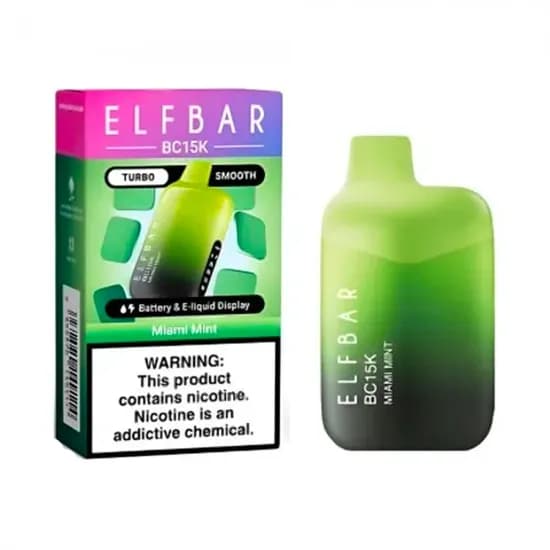 Pod Descartável Elf Bar BC15K Miami Mint