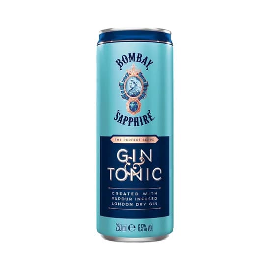 Gin & Tonic Bombay Sapphire Lata 250ML