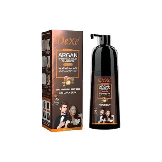 Dexe Argan Speedy Hair Color Shampoo D.Brown 420ML