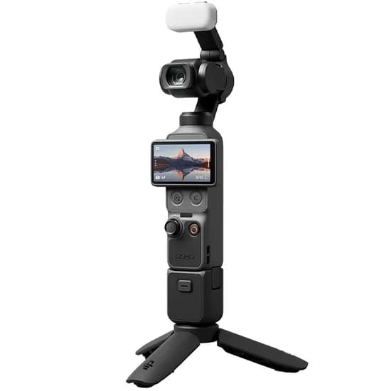 Estabilizador Dji Osmo Pocket 4 Creator Combo OP-041 com Câmera de 3 Eixos 4K Ultra HD - Preto (Anatel)
