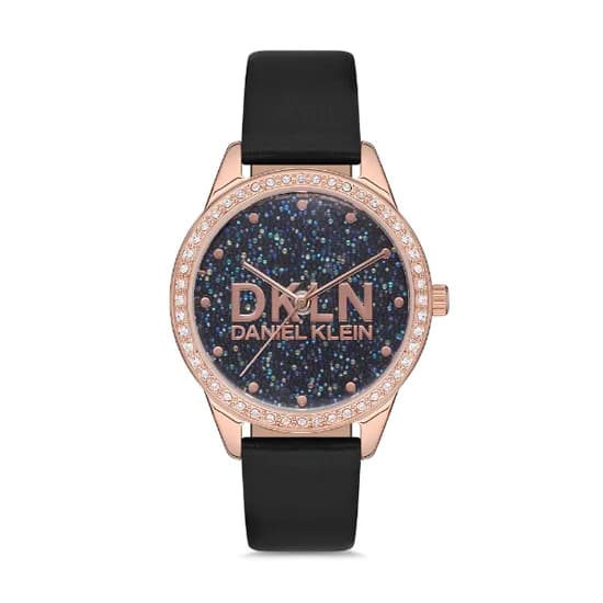 Relógio Analógico Feminino Daniel Klein Premium DK.1.12562-1 - Rosa Ouro/Preto