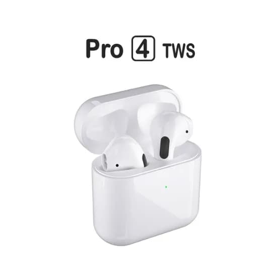 Fone de Ouvido Sem Fio 4 TWS com Bluetooth - Branco