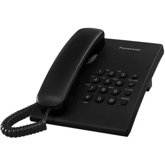 Telefone Panasonic KX-TS500LX - Preto
