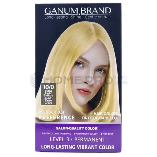 Tintura para Cabelo Da Marca Ganum, Cor 10/0 Loiro Extra