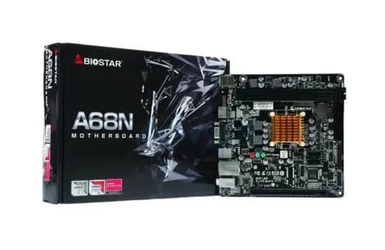 Placa Mãe Biostar A68N-2100K: AMD E1-6010 Y DDR3 -Itx