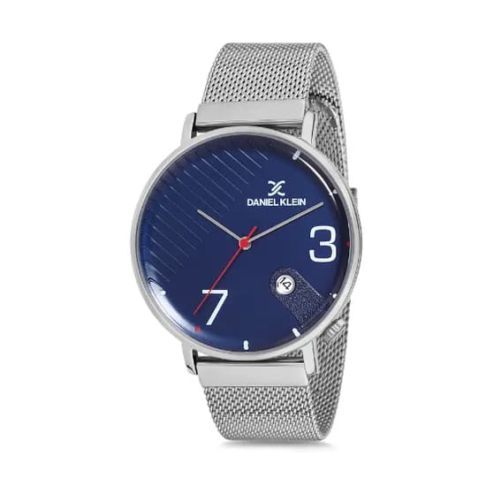 Relógio Analógico Masculino Daniel Klein Premium DK12147-4 - Prata e Azul