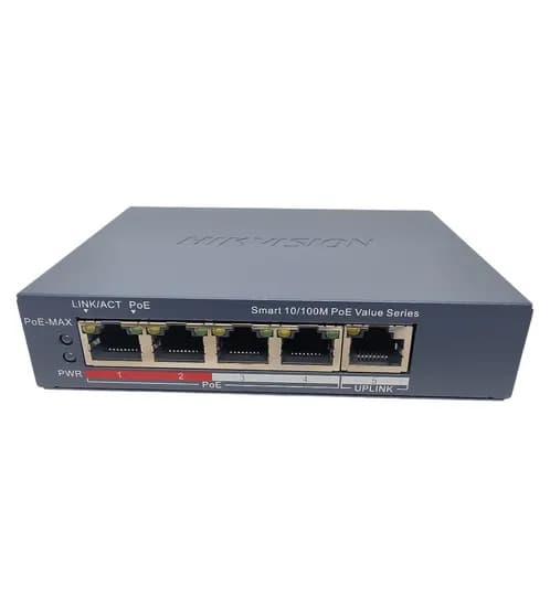 Hikvision Hub Switch 04P 10/100MBPS Poe DS-3E1105P-Ei/M 45W