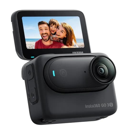 Camara INSTA360 GO3S13 Cinsaata Stand Edition 128GB Midmight- Black