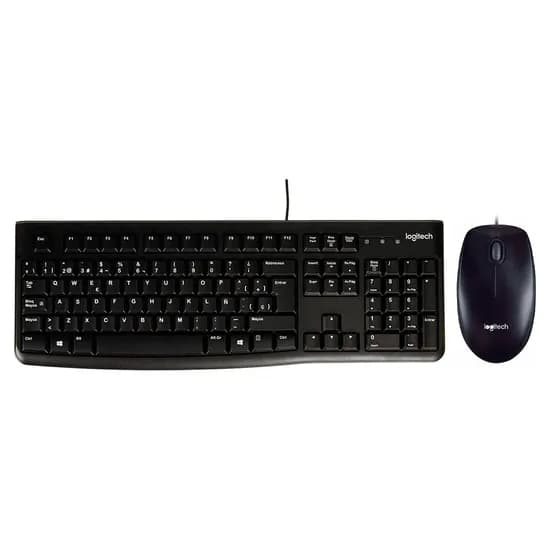 Kit Mouse e Teclado Logitech MK120 - 1000 Dpi - Inglês - Preto