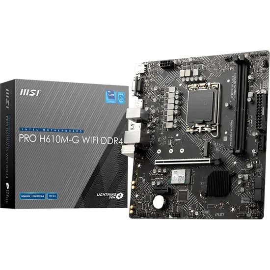 Placa Mãe MSI Pro H610M-G Wi-Fi LGA 1700 DDR5